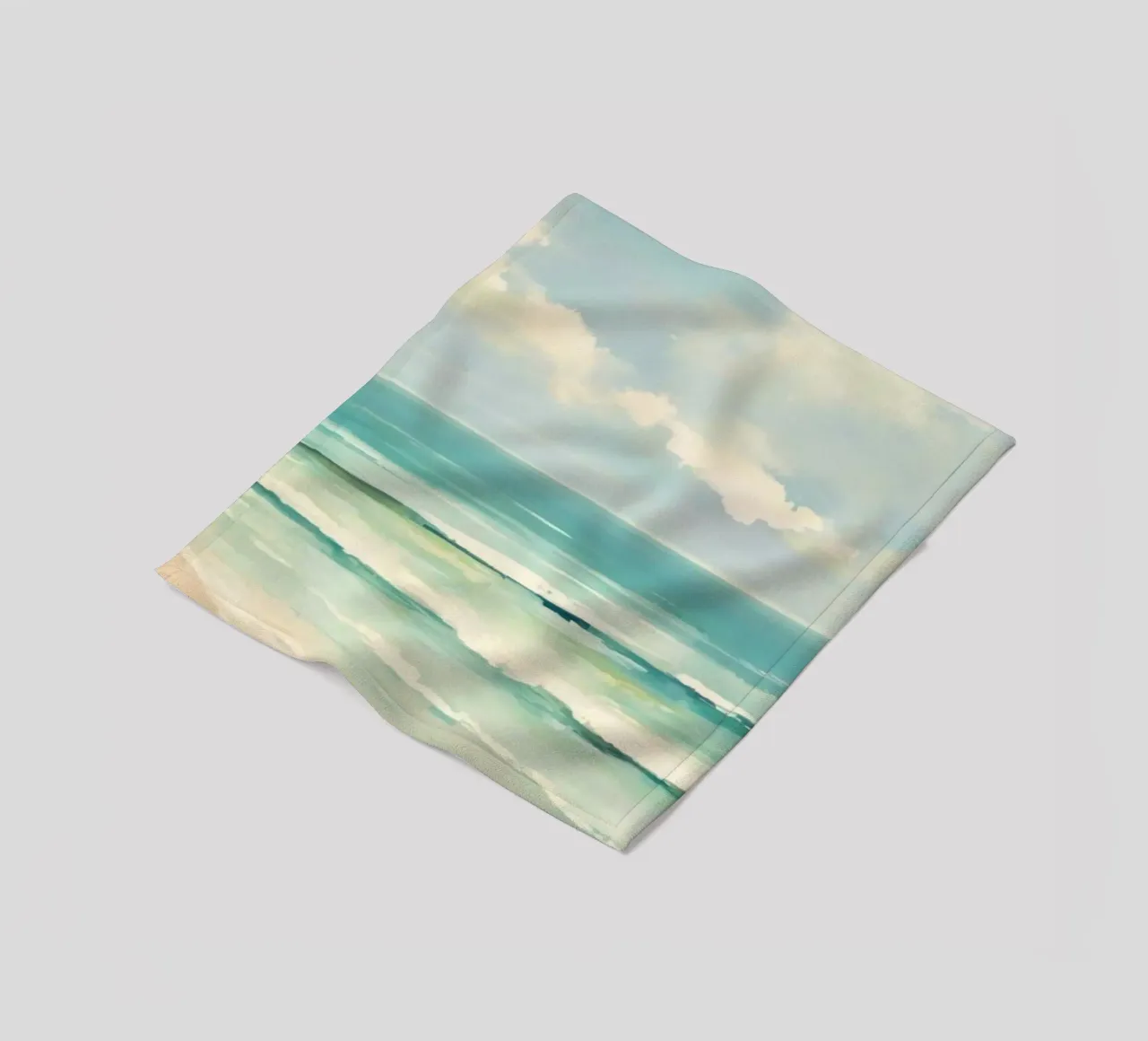 ocean shape layers coperta in pile da kichin