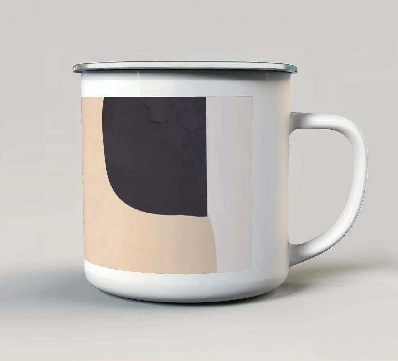 Forme astratte minimali 32 tazza in smalto da ThingDesign
