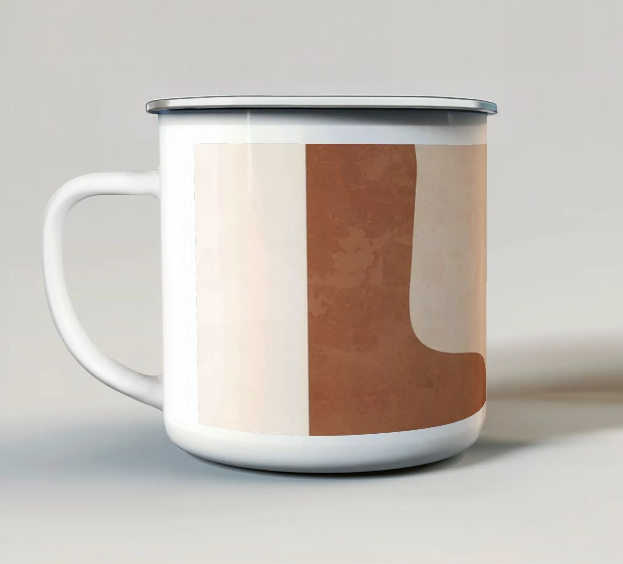 Forme astratte minimali 32 tazza in smalto da ThingDesign