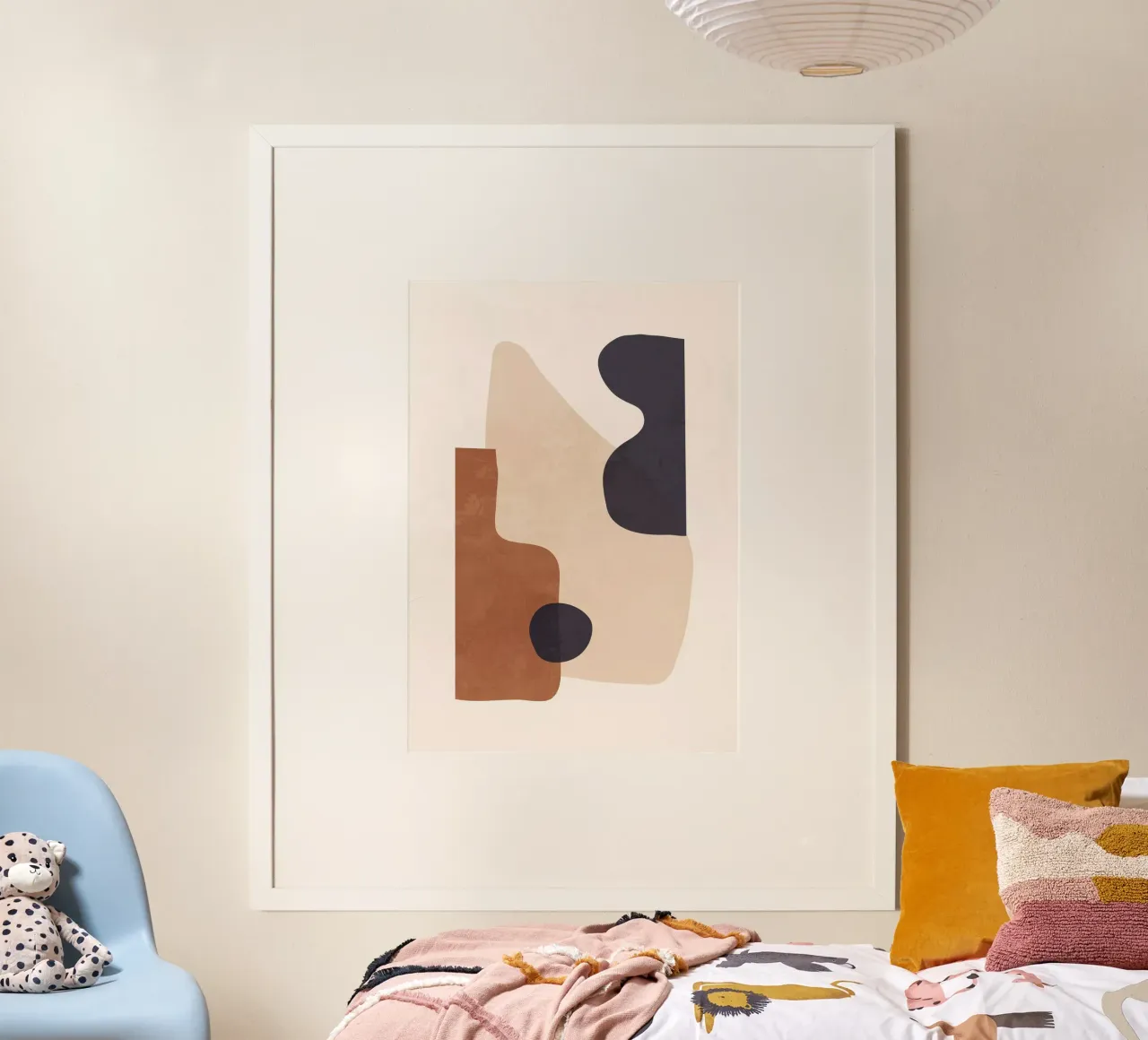 Forme astratte minimali 32 poster con telaio in alluminio da ThingDesign