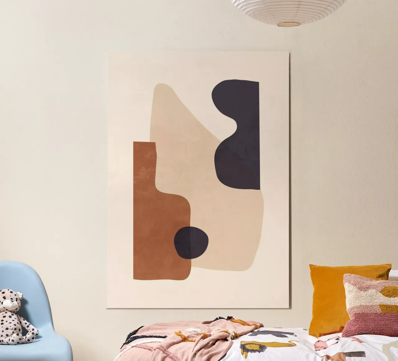 Forme astratte minimali 32 poster con telaio in alluminio da ThingDesign