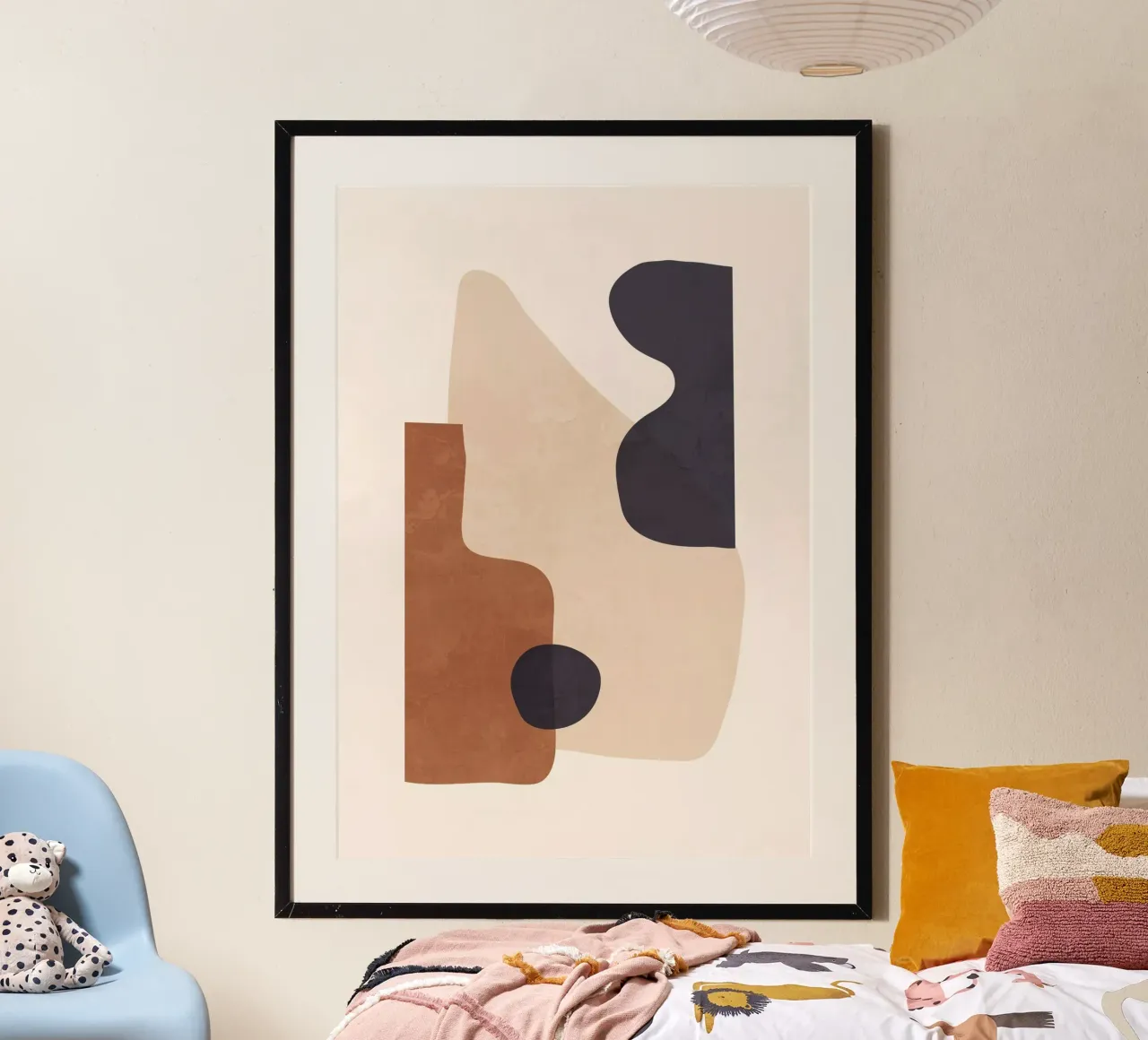 Forme astratte minimali 32 poster con telaio in alluminio da ThingDesign