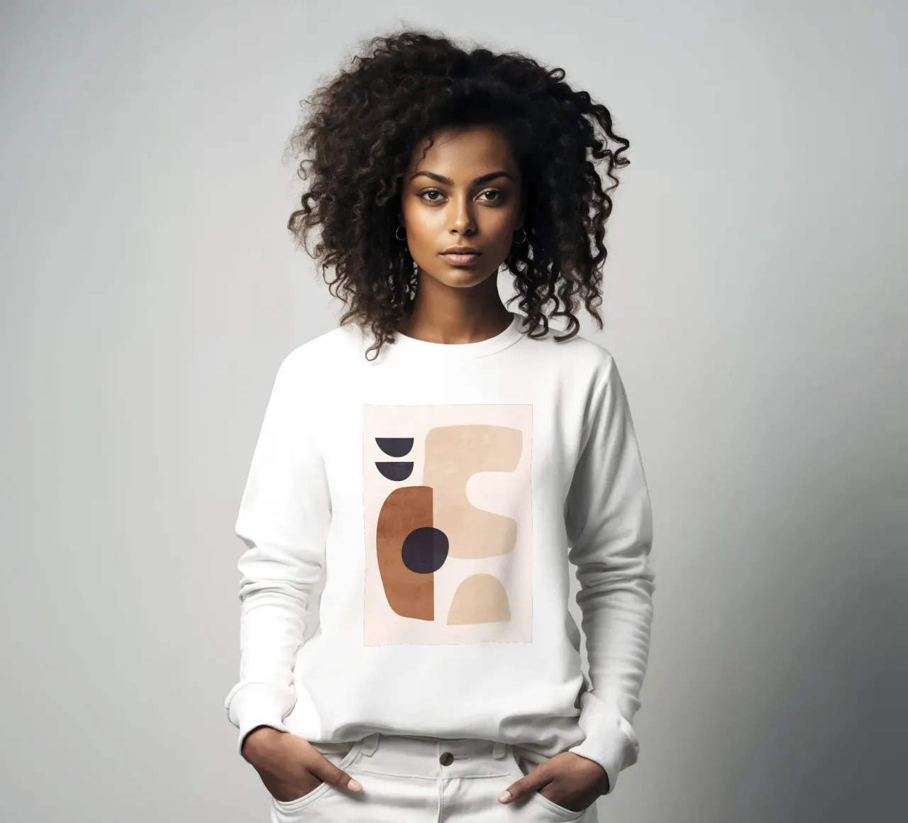 Abstracte minimale vormen 34 sweatshirt van ThingDesign