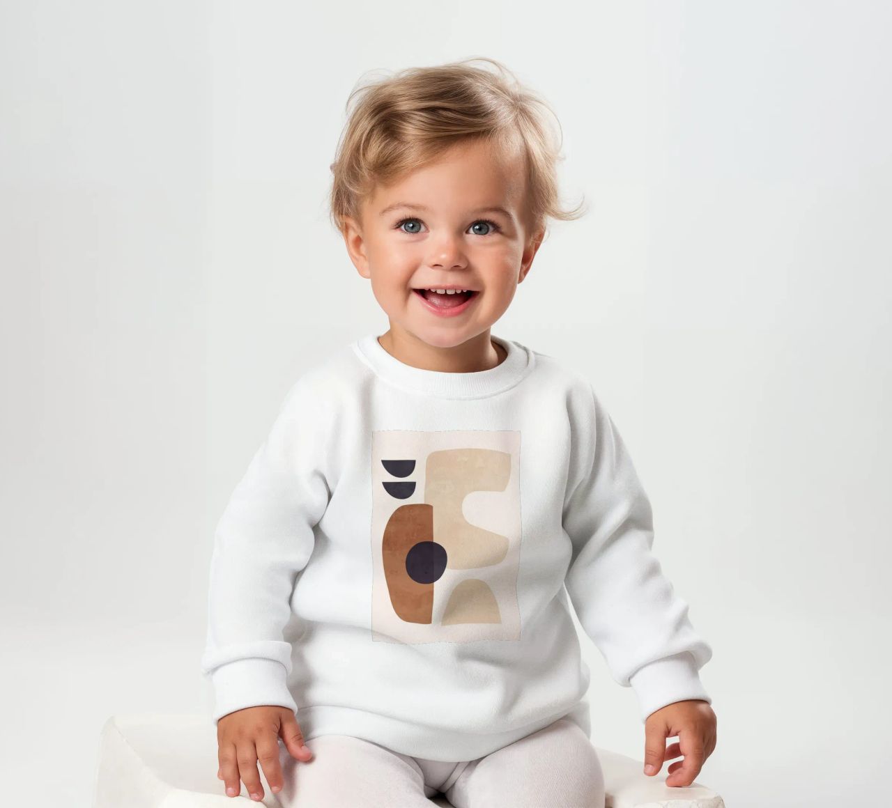 Forme astratte minimali 34 felpa neonato da ThingDesign