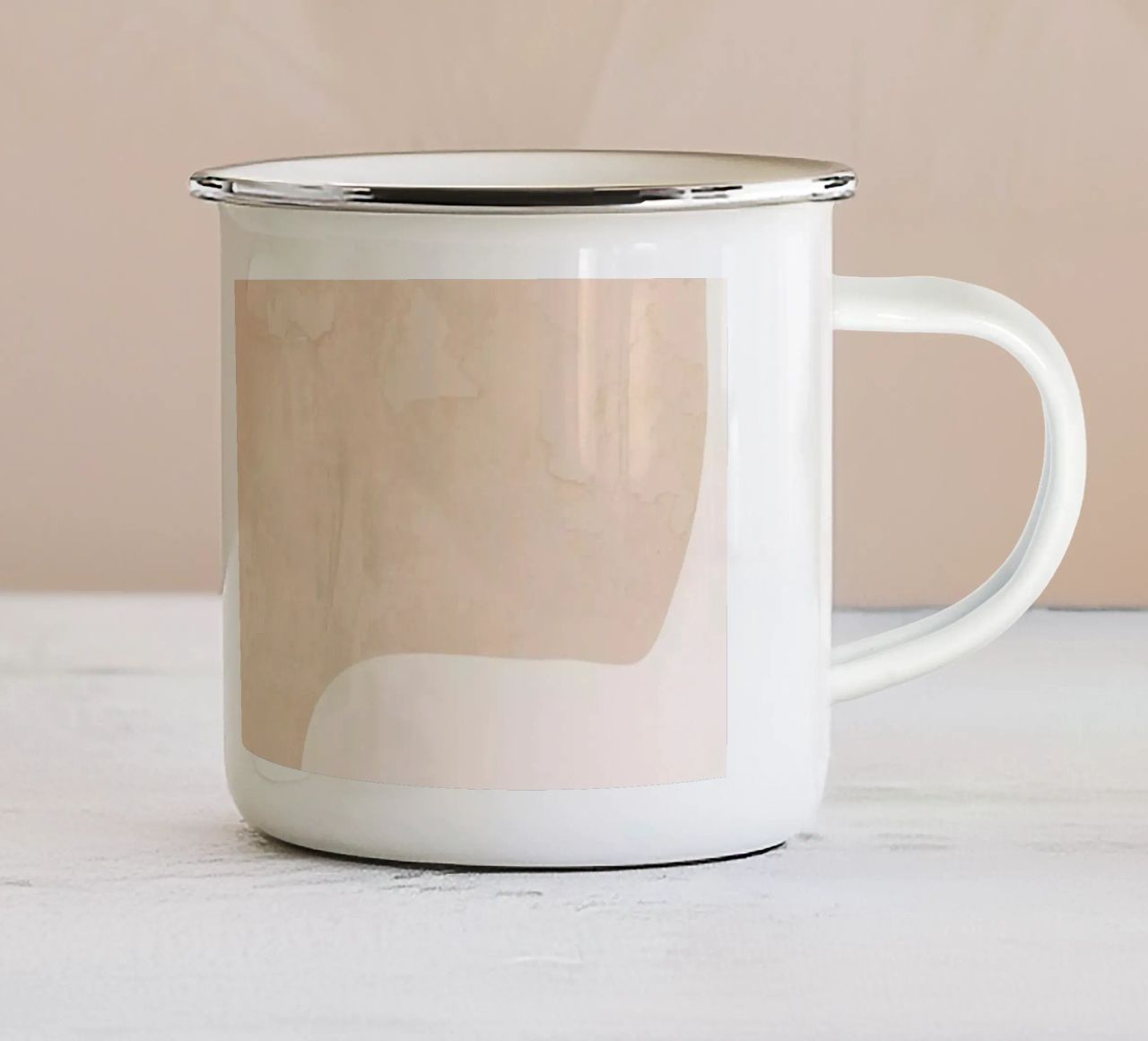 Forme astratte minimali 34 tazza in smalto da ThingDesign