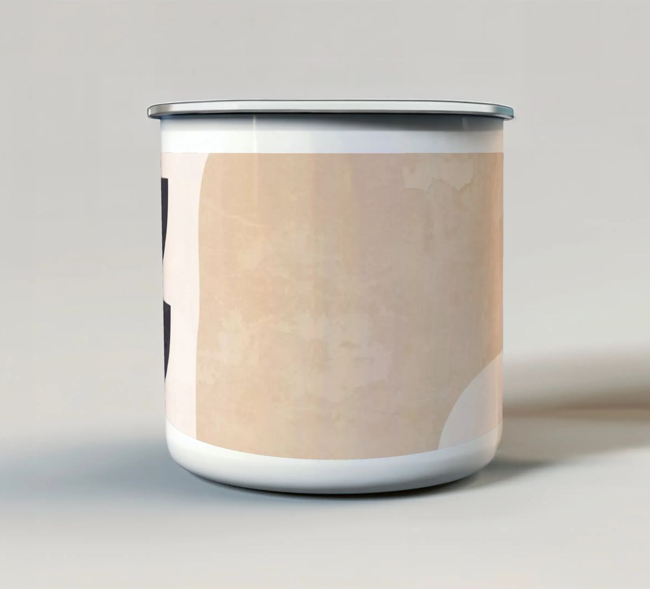 Forme astratte minimali 34 tazza in smalto da ThingDesign