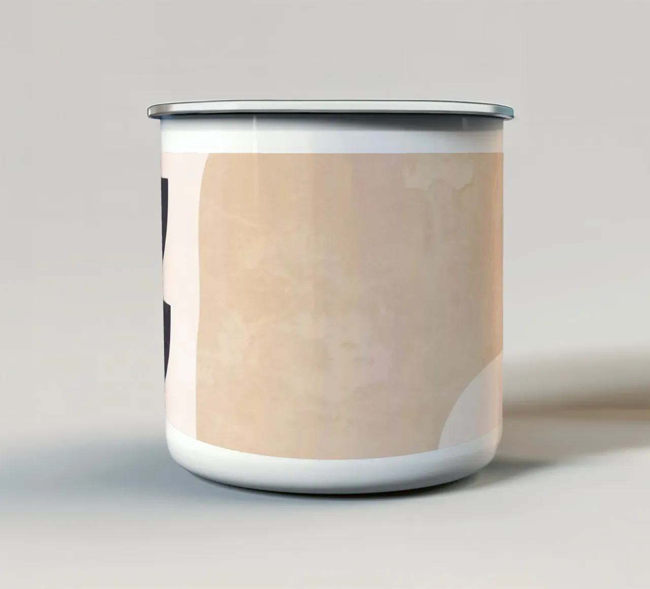 Abstracte minimale vormen 34 emaille mok van ThingDesign