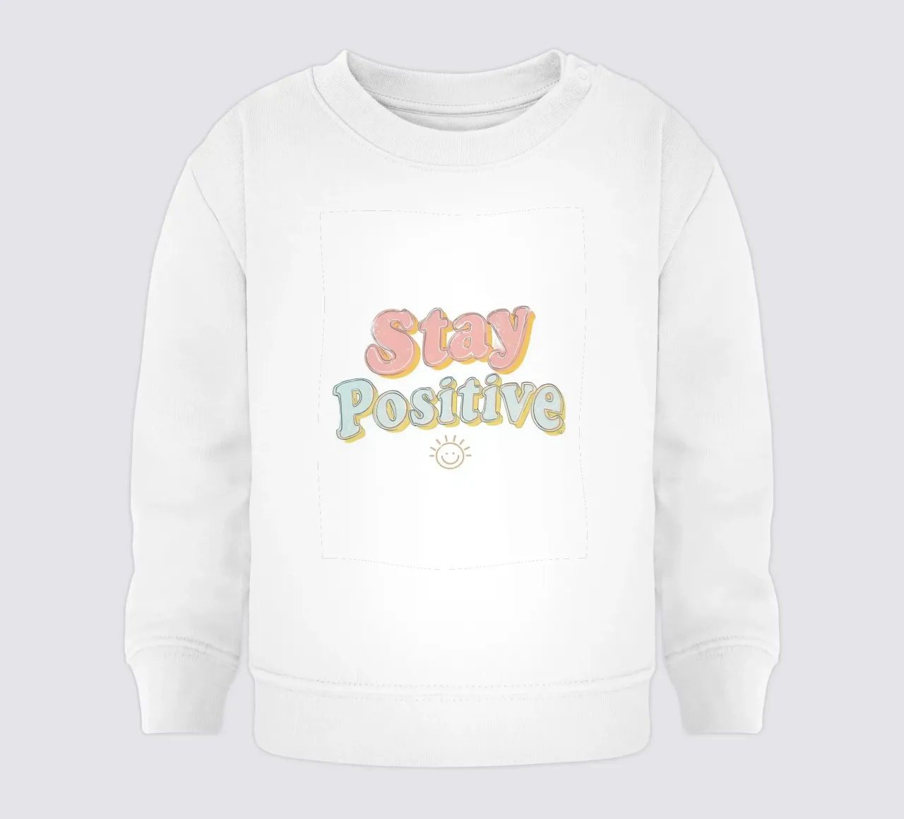Grafica positiva felpa neonato da DesignDoodle