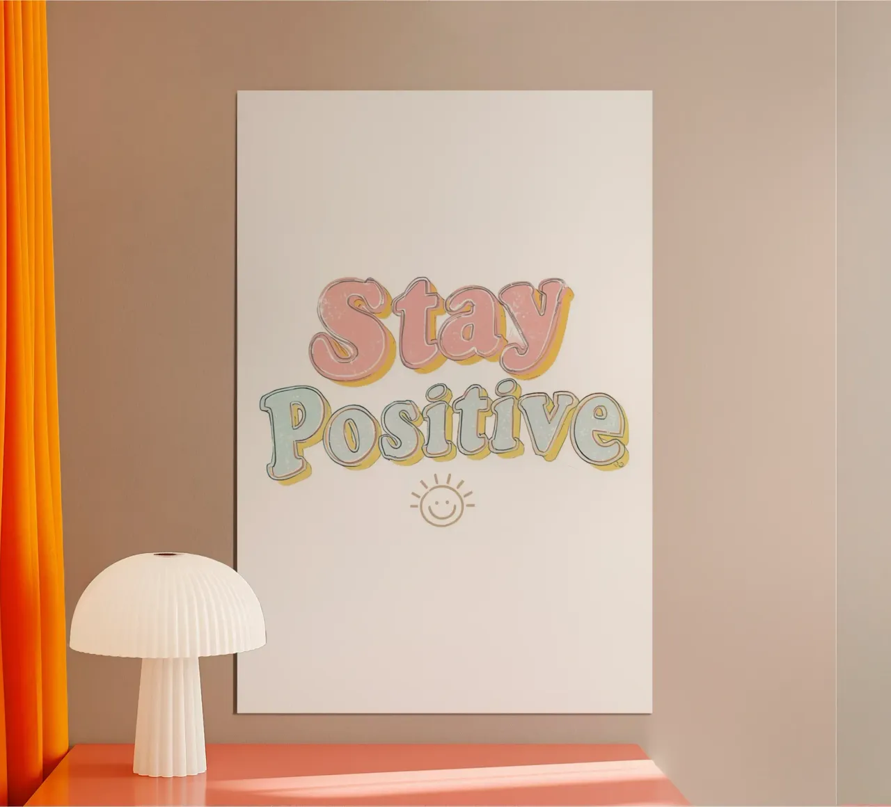 Grafica positiva poster da DesignDoodle