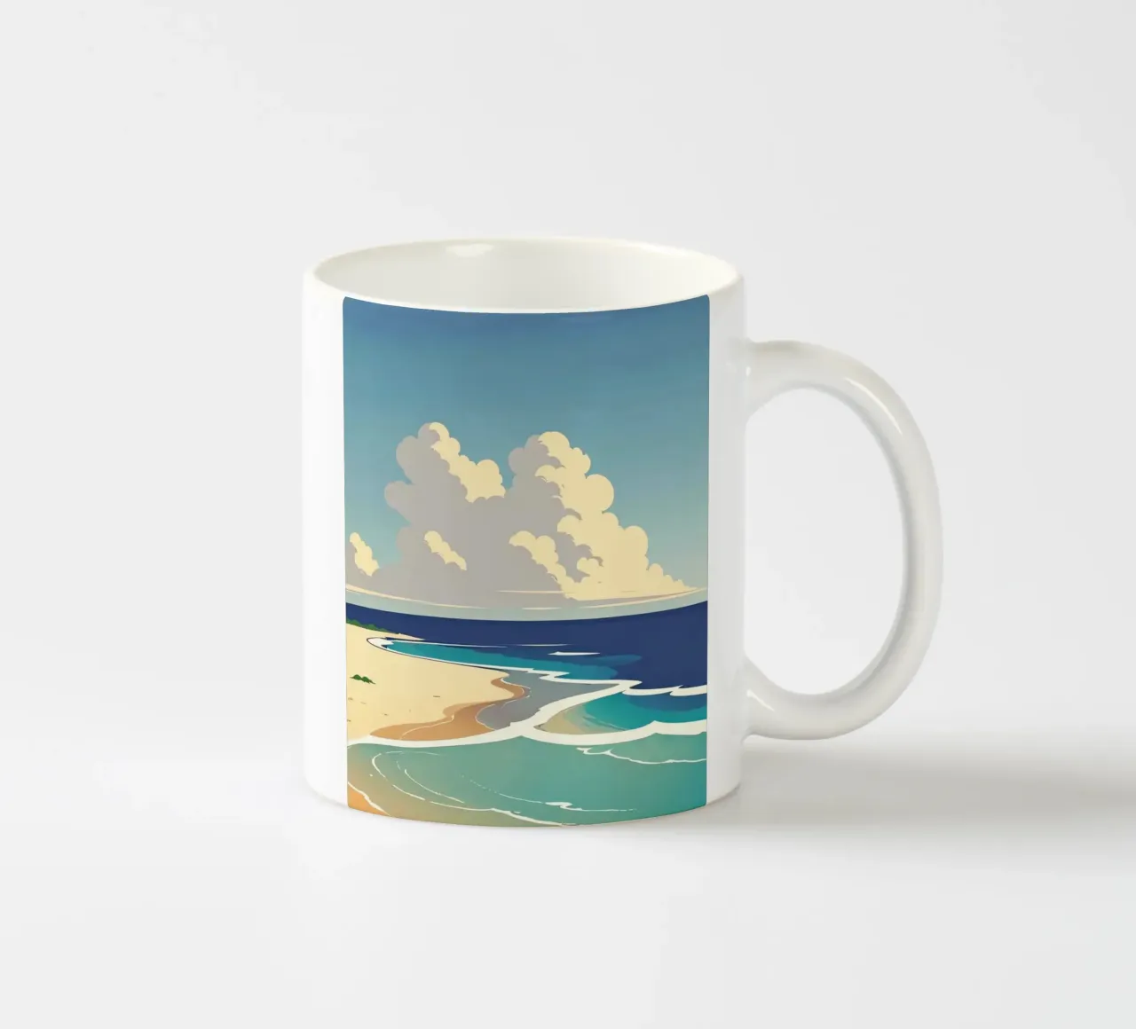 calm coast tazza in ceramica da kichin