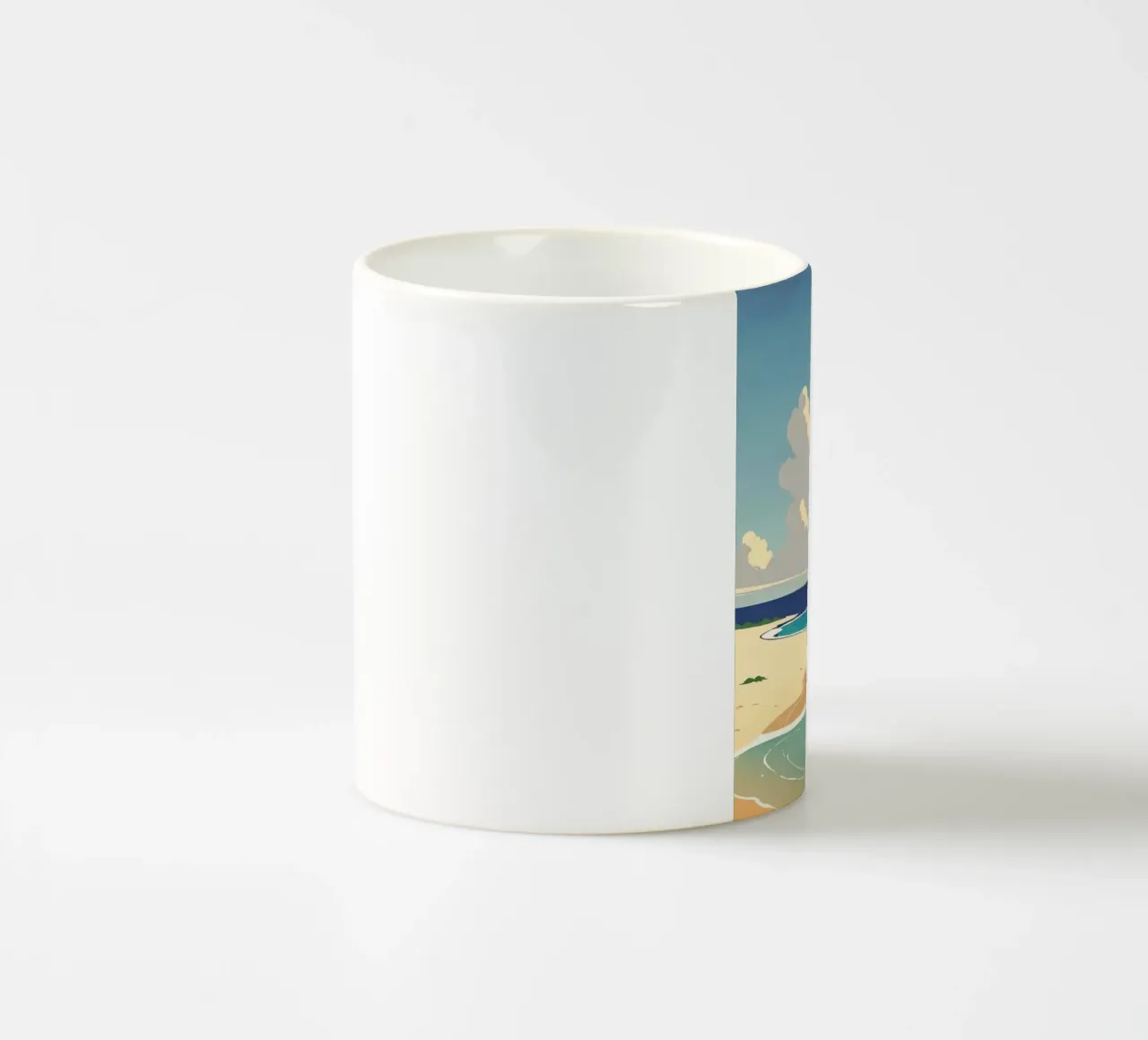 calm coast tazza in ceramica da kichin