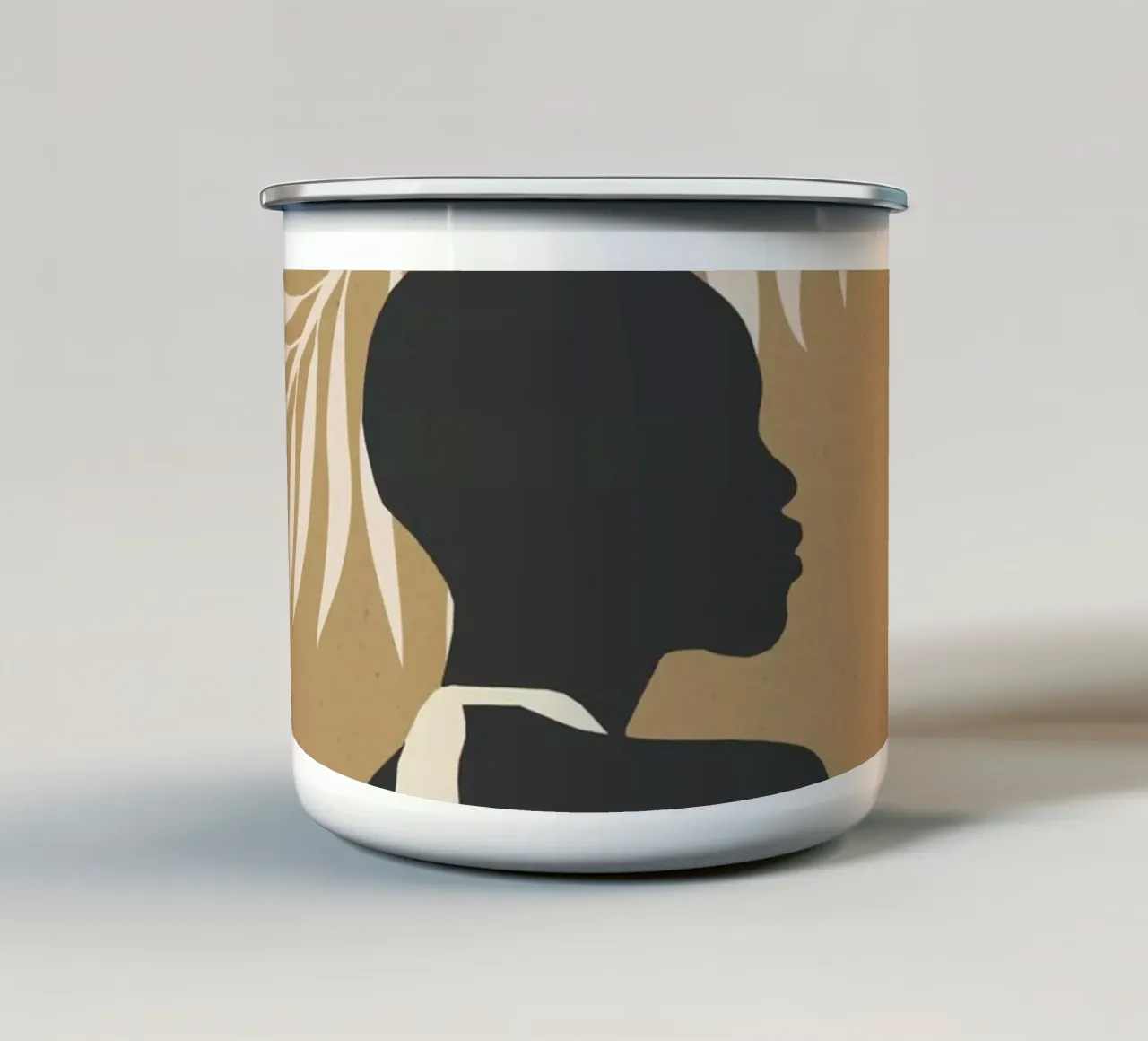 Ragazza tropicale 12 tazza in smalto da ThingDesign
