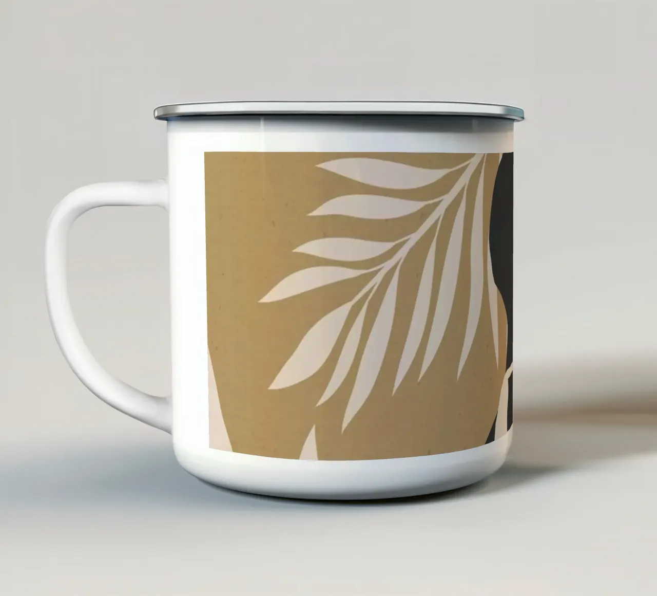 Ragazza tropicale 12 tazza in smalto da ThingDesign