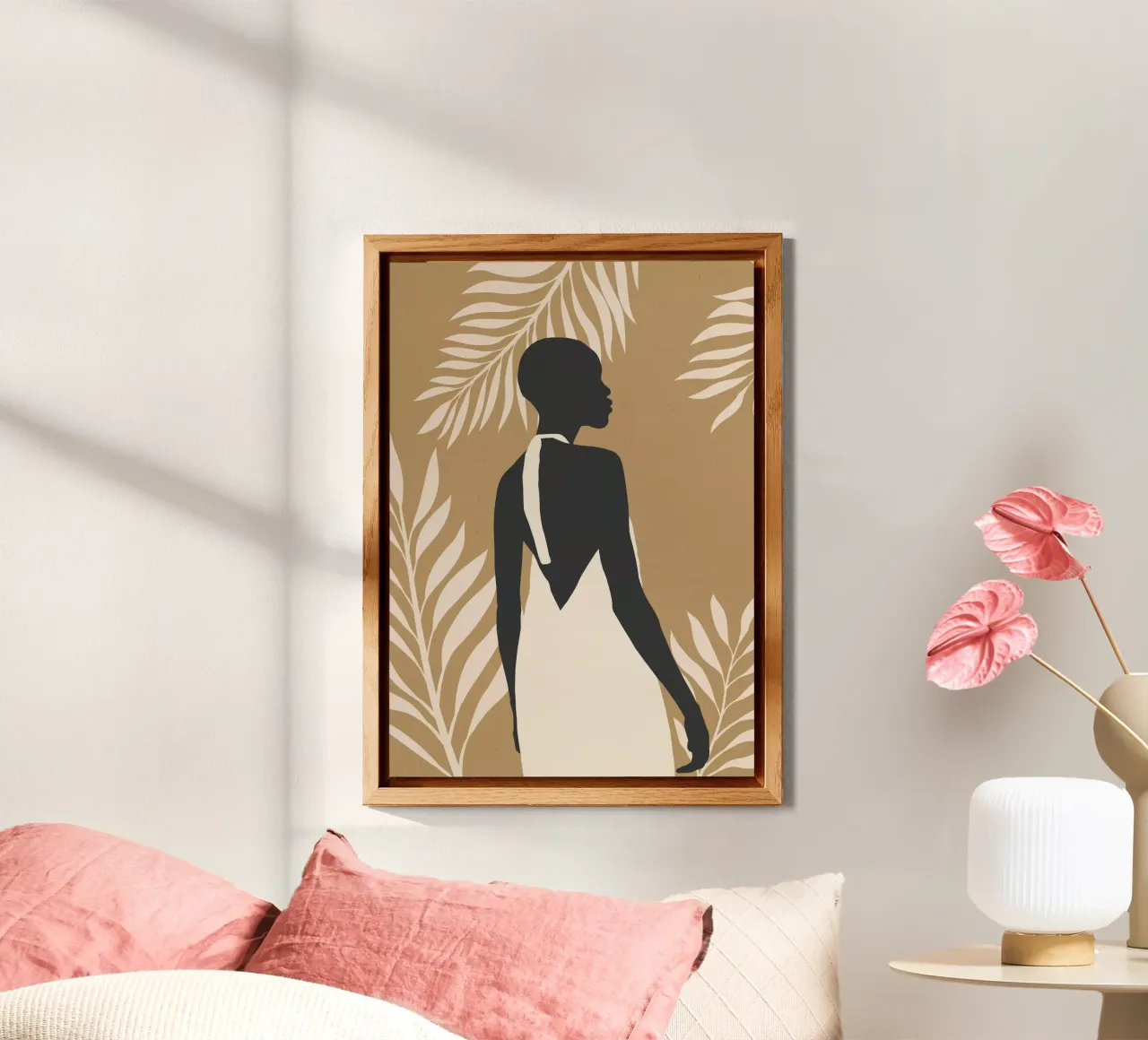 Ragazza tropicale 12 alluminio dibond da ThingDesign