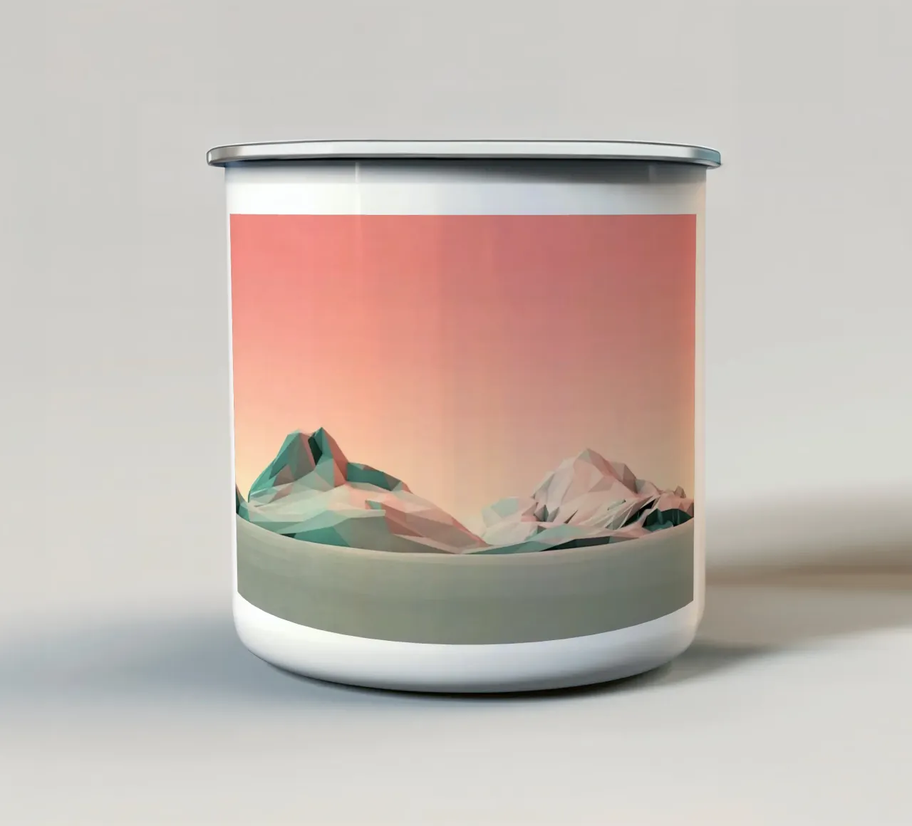 iron mountain tazza in smalto da kichin