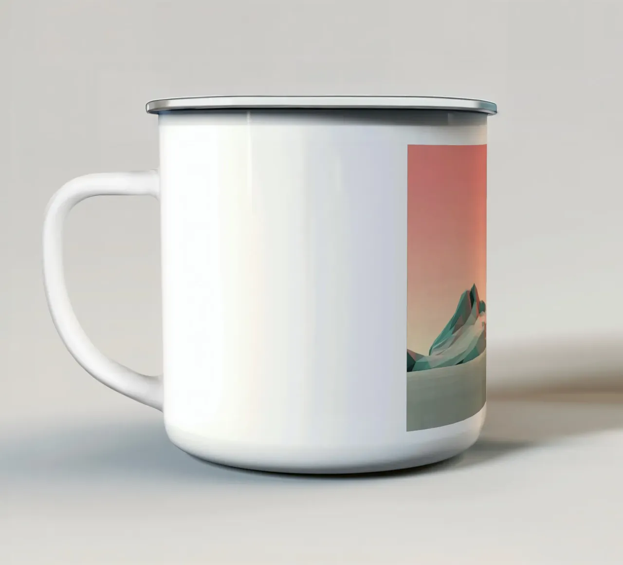 iron mountain tazza in smalto da kichin