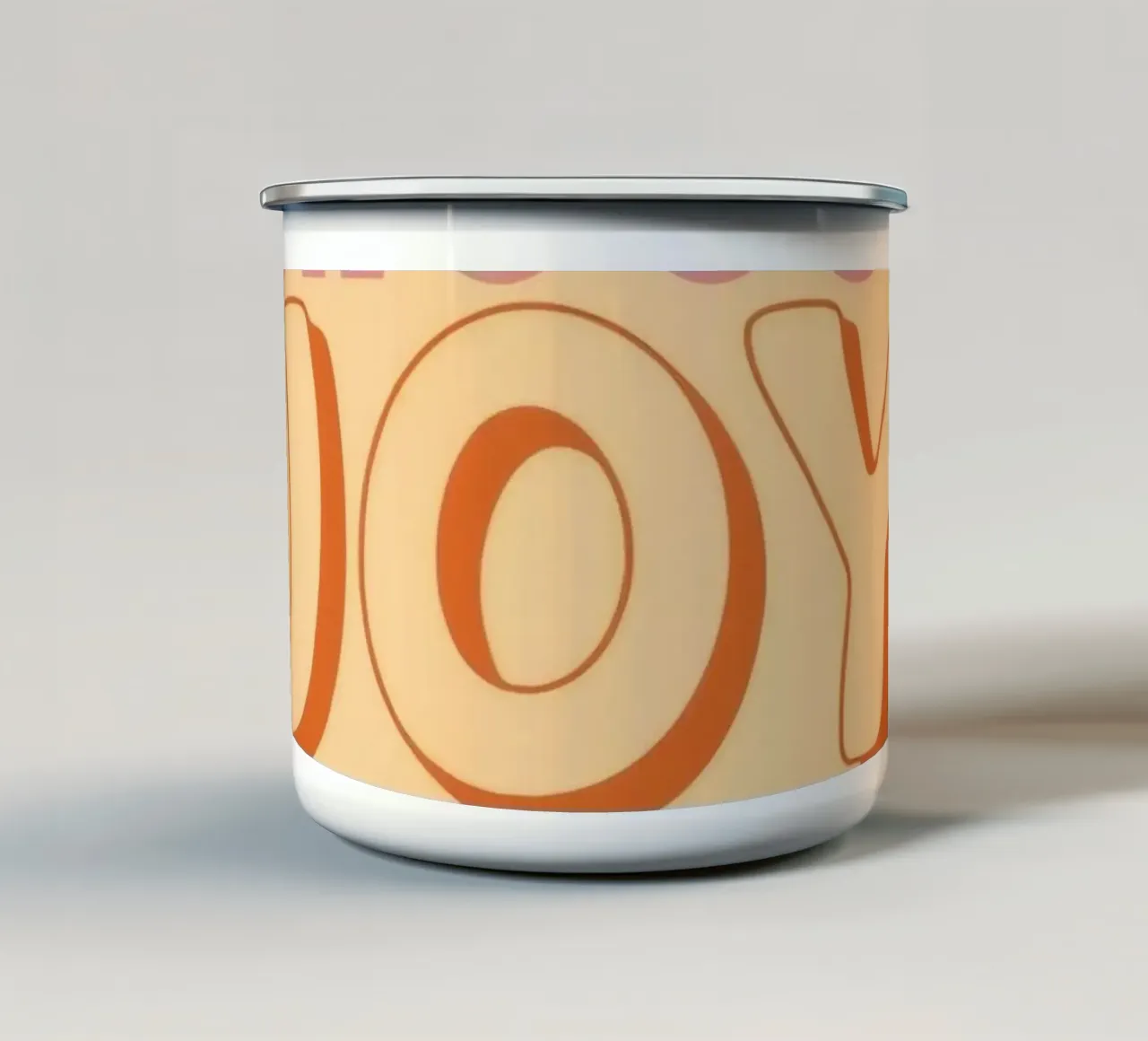 Scegliete la grafica JOY tazza in smalto da DesignDoodle
