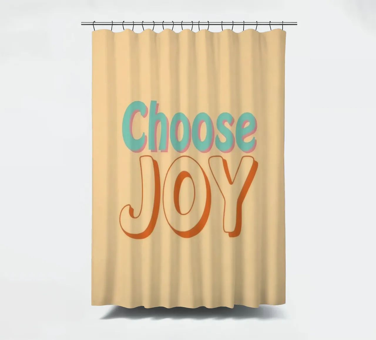 Wählen Sie JOY Grafik Duschvorhang von DesignDoodle