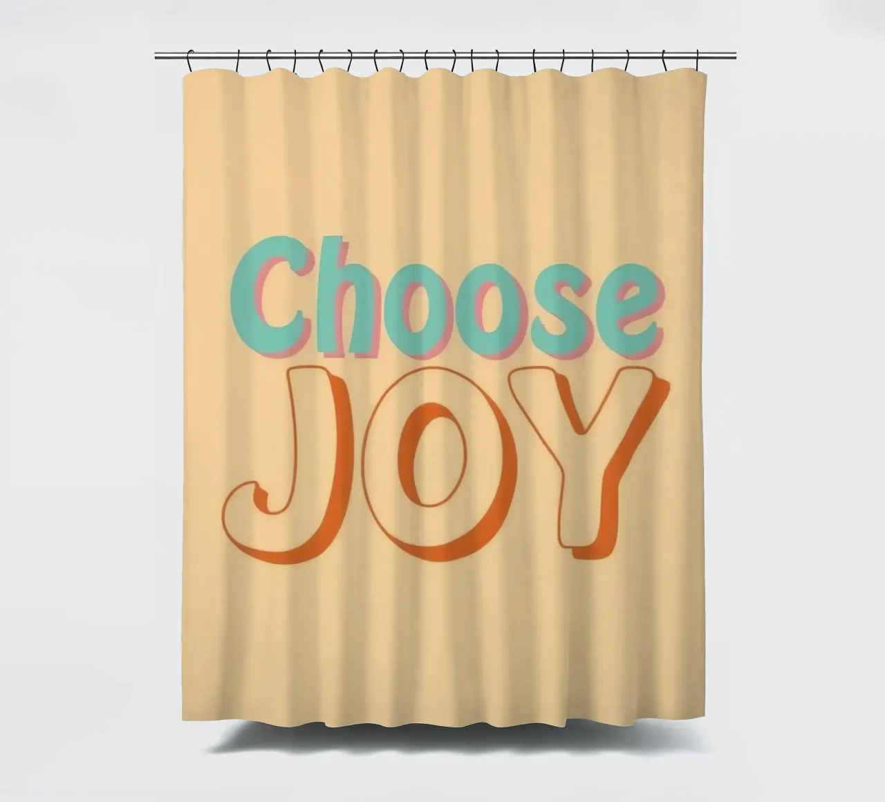 Wählen Sie JOY Grafik Duschvorhang von DesignDoodle