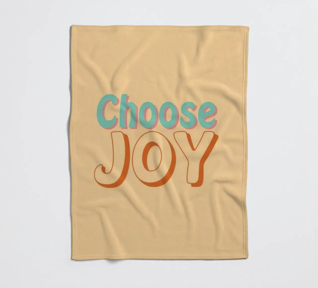Wählen Sie JOY Grafik Fleecedecke von DesignDoodle