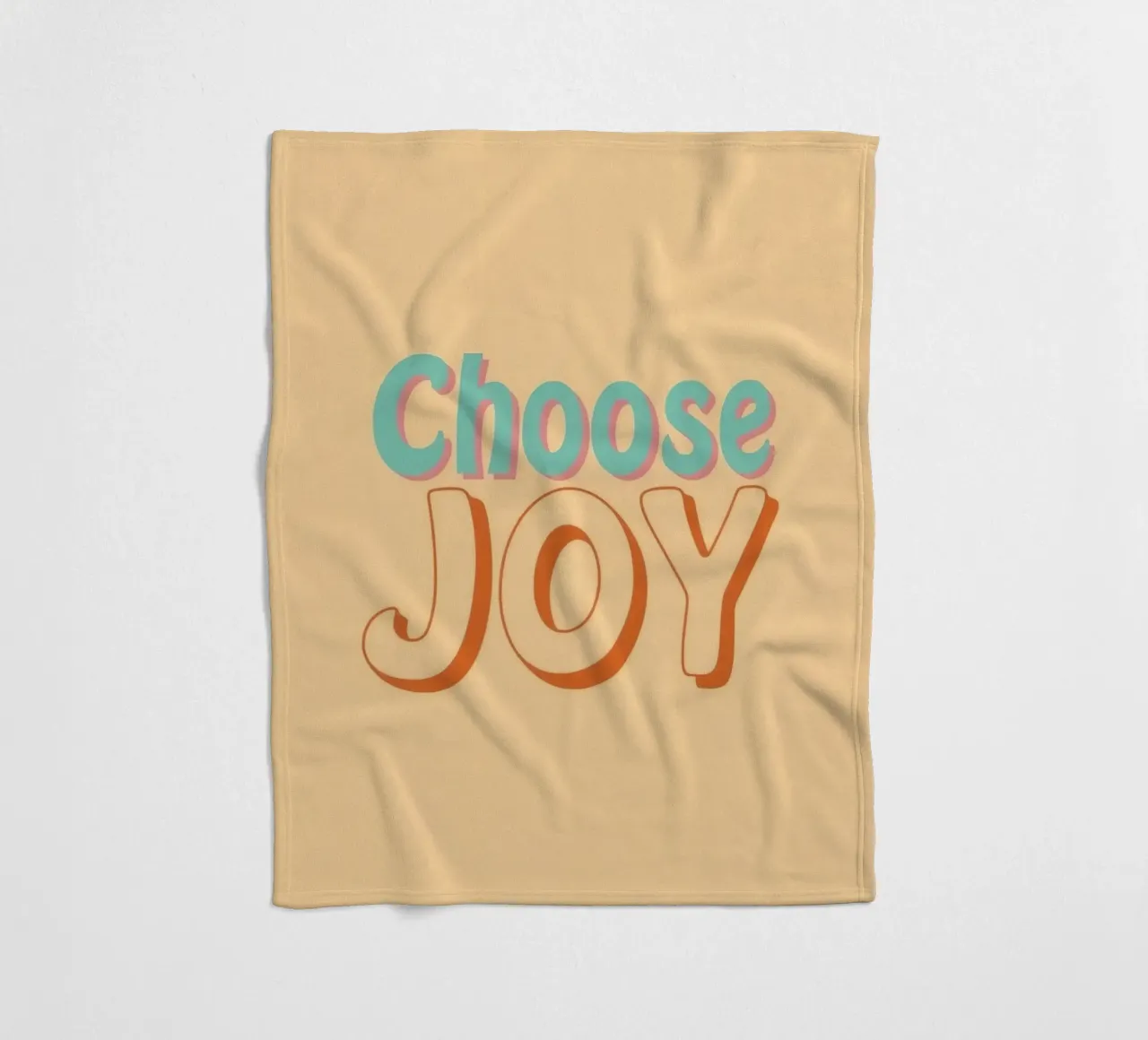 Wählen Sie JOY Grafik Fleecedecke von DesignDoodle