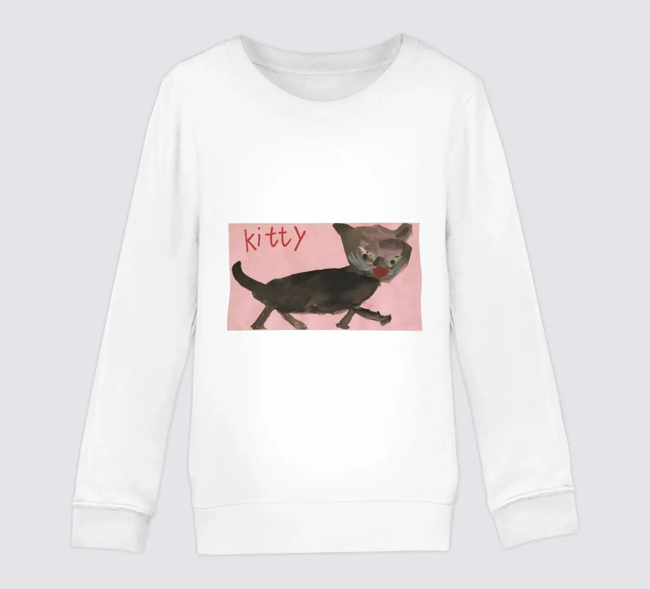 KITTY - KITTYCAT - CAT - Child´s Drawing felpa bambino da Vintage Van Gogh