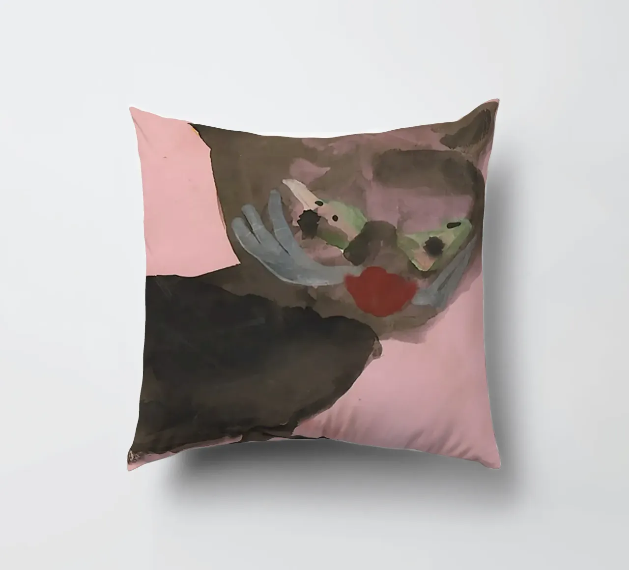 KITTY - KITTYCAT - CAT - Child´s Drawing cuscino da Vintage Van Gogh