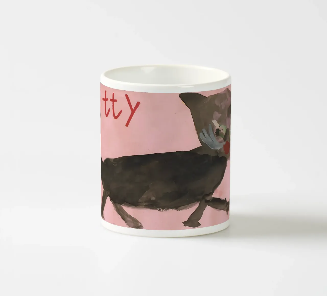 KITTY - KITTYCAT - CAT - Child´s Drawing tazza in ceramica da Vintage Van Gogh
