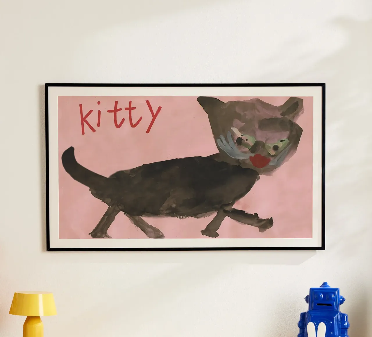 KITTY - KITTYCAT - CAT - Child´s Drawing poster da Vintage Van Gogh