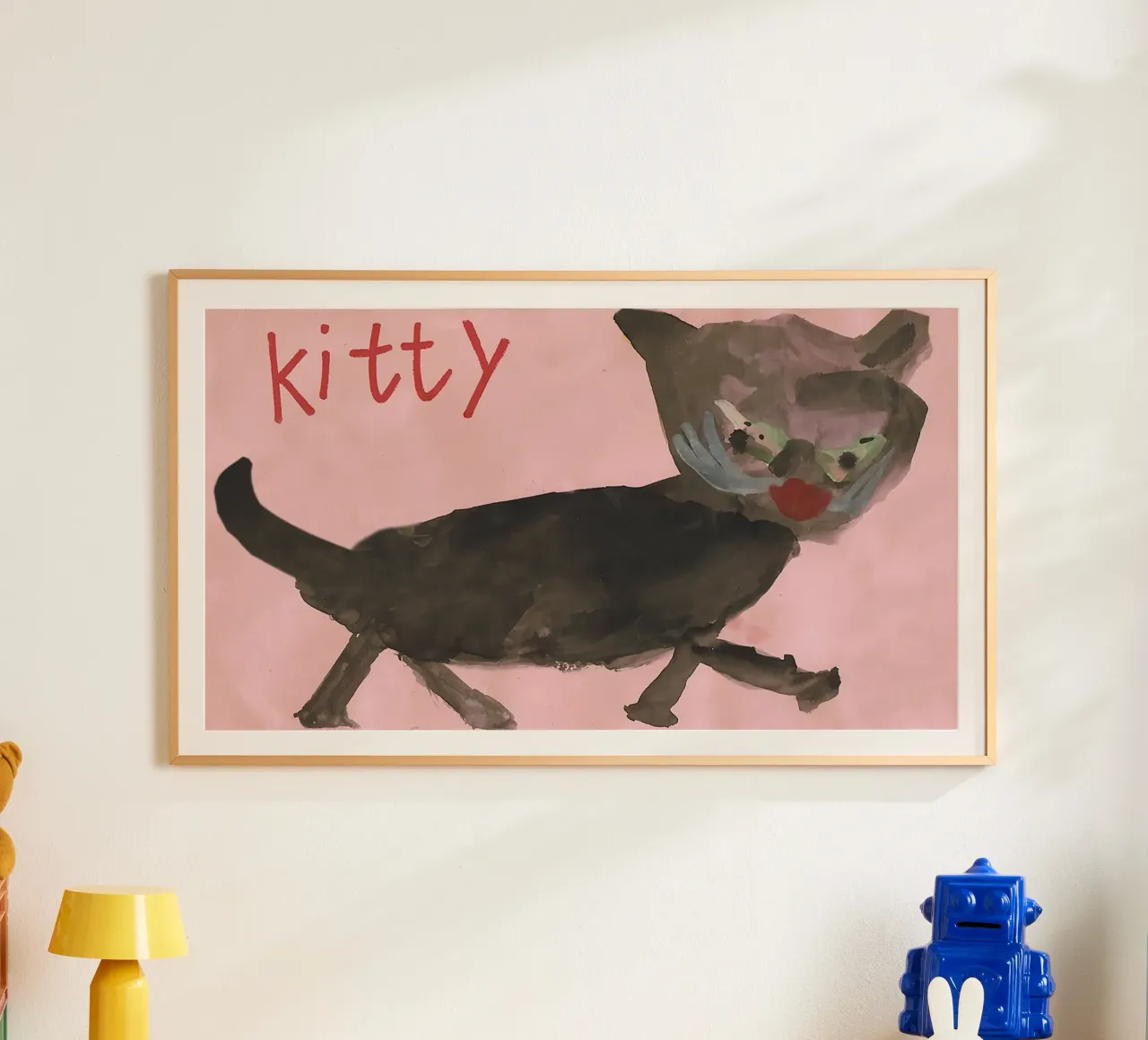 KITTY - KITTYCAT - CAT - Child´s Drawing poster da Vintage Van Gogh