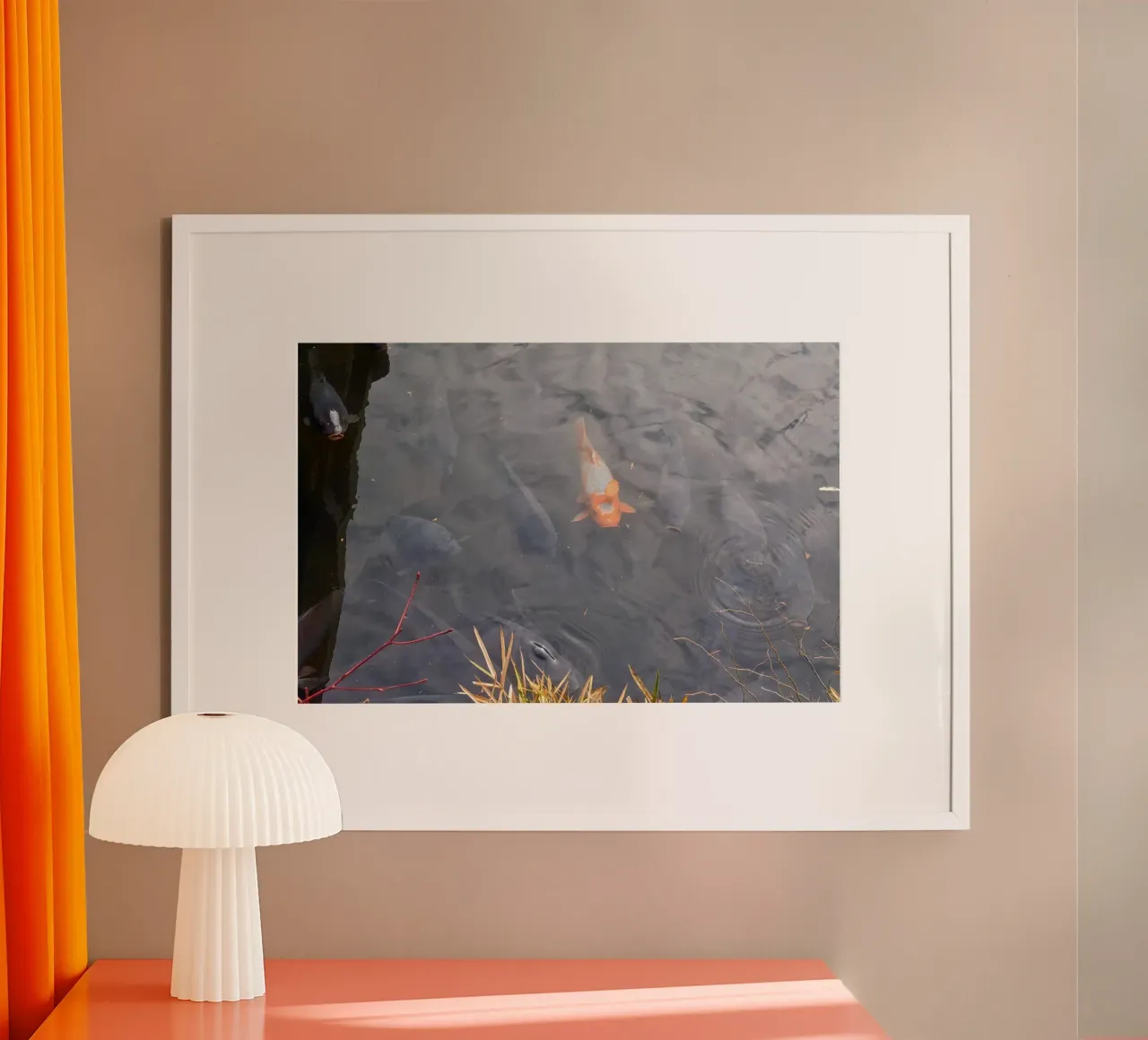 Carpa Koi carta hahnemühle da dava