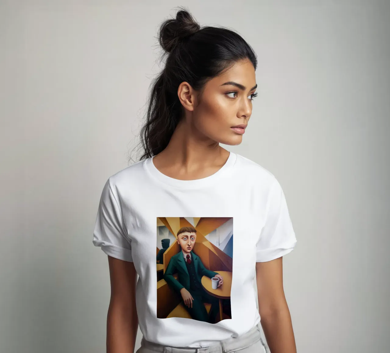Bere caffè t-shirt da Art Center