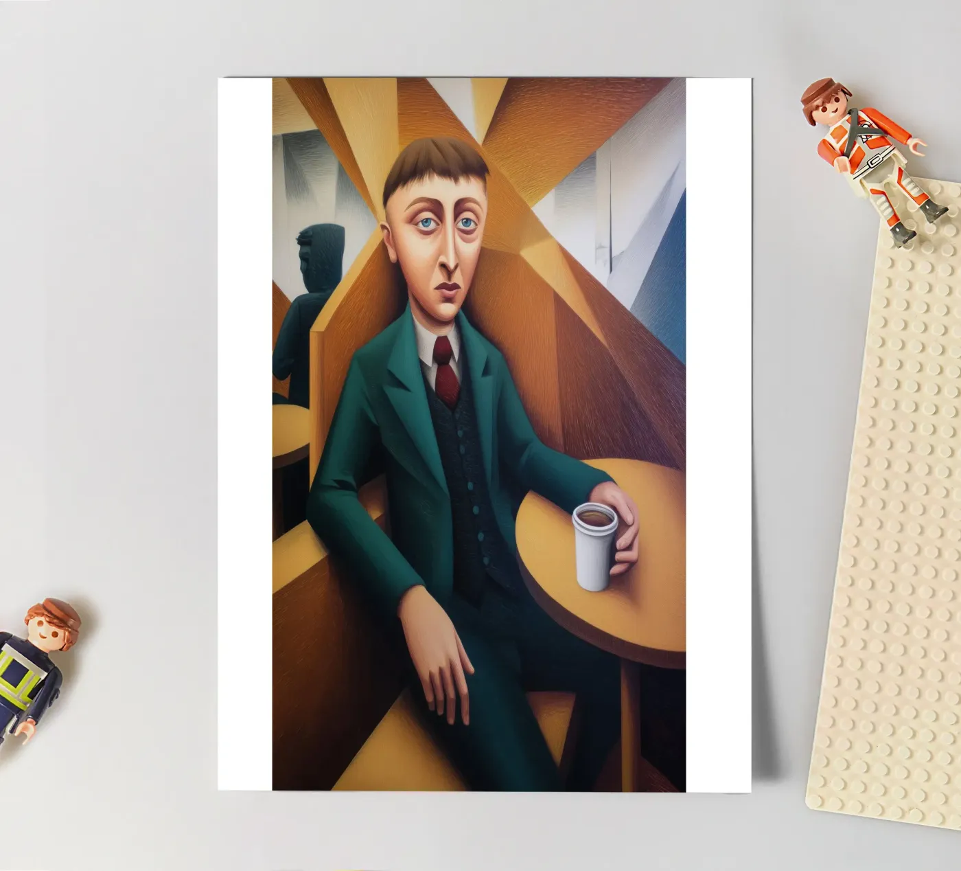 Drinking Coffee sticker sheet by Art Center