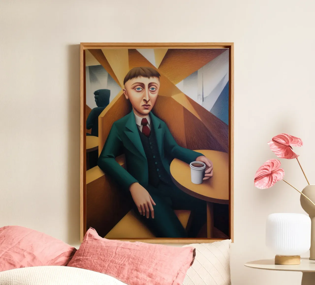 Bere caffè tela con Cornice a cassetta da Art Center