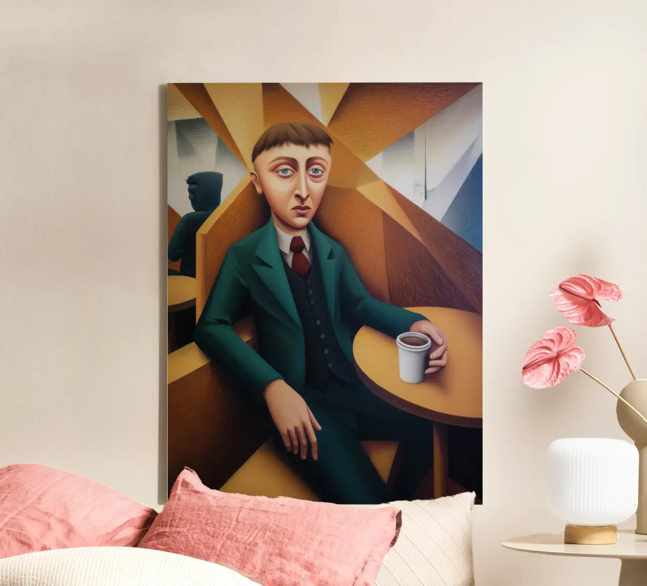 Bere caffè tela con Cornice a cassetta da Art Center