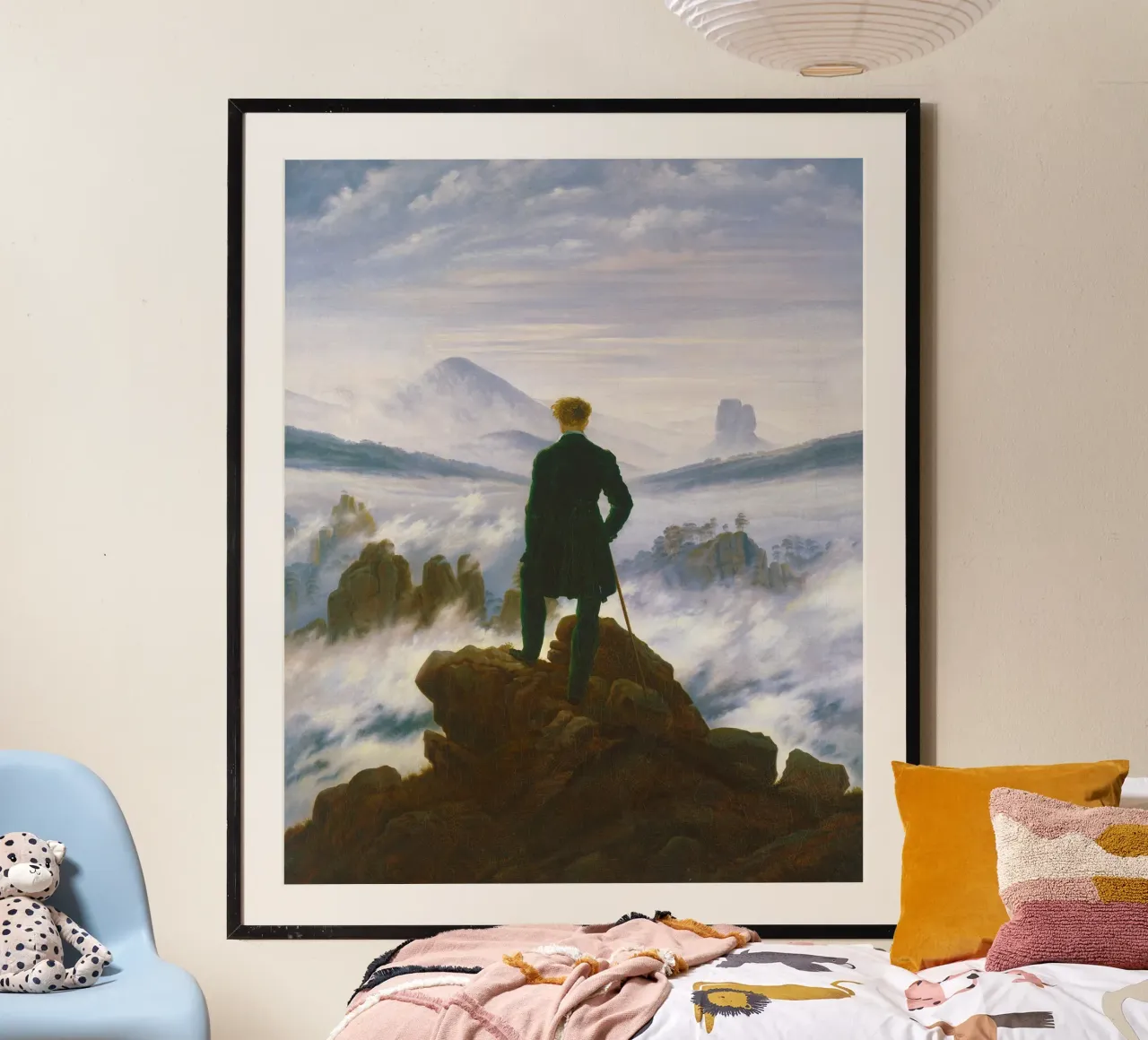 Wanderer above the Sea of Fog (1818) Caspar David Friedrich poster by Venus Art