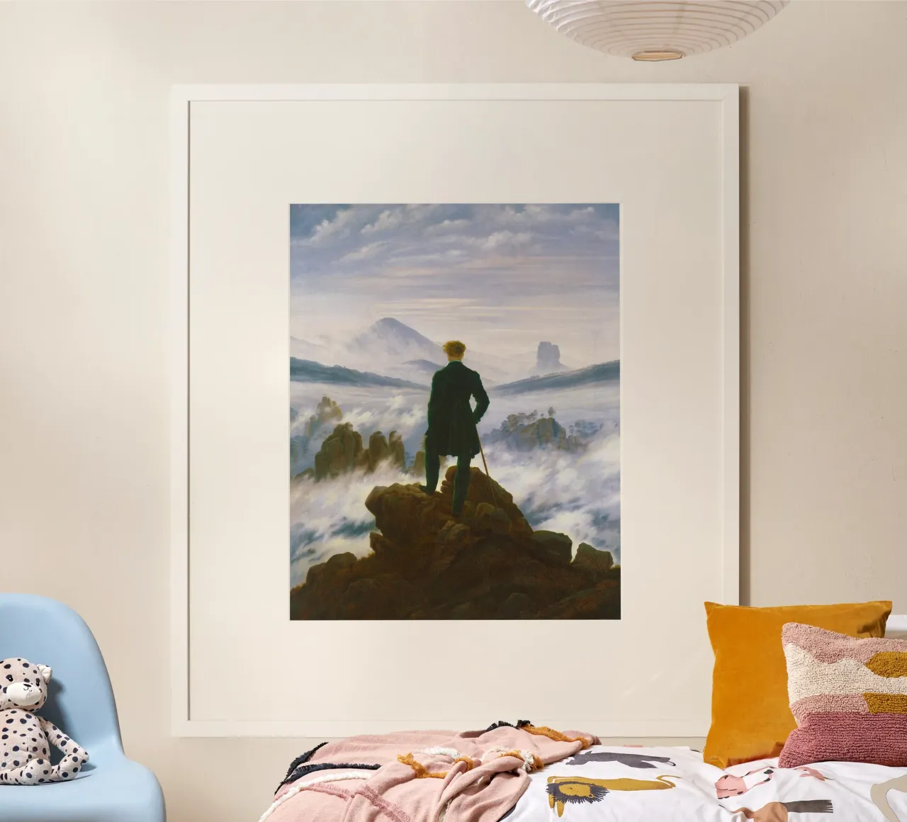 Wanderer above the Sea of Fog (1818) Caspar David Friedrich poster by Venus Art