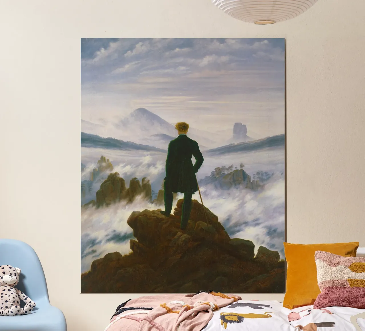 Wanderer above the Sea of Fog (1818) Caspar David Friedrich poster by Venus Art