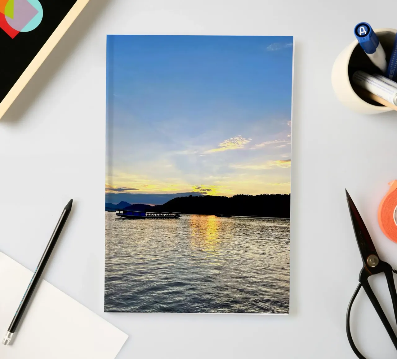 sunset in laos notebook by Reiselust