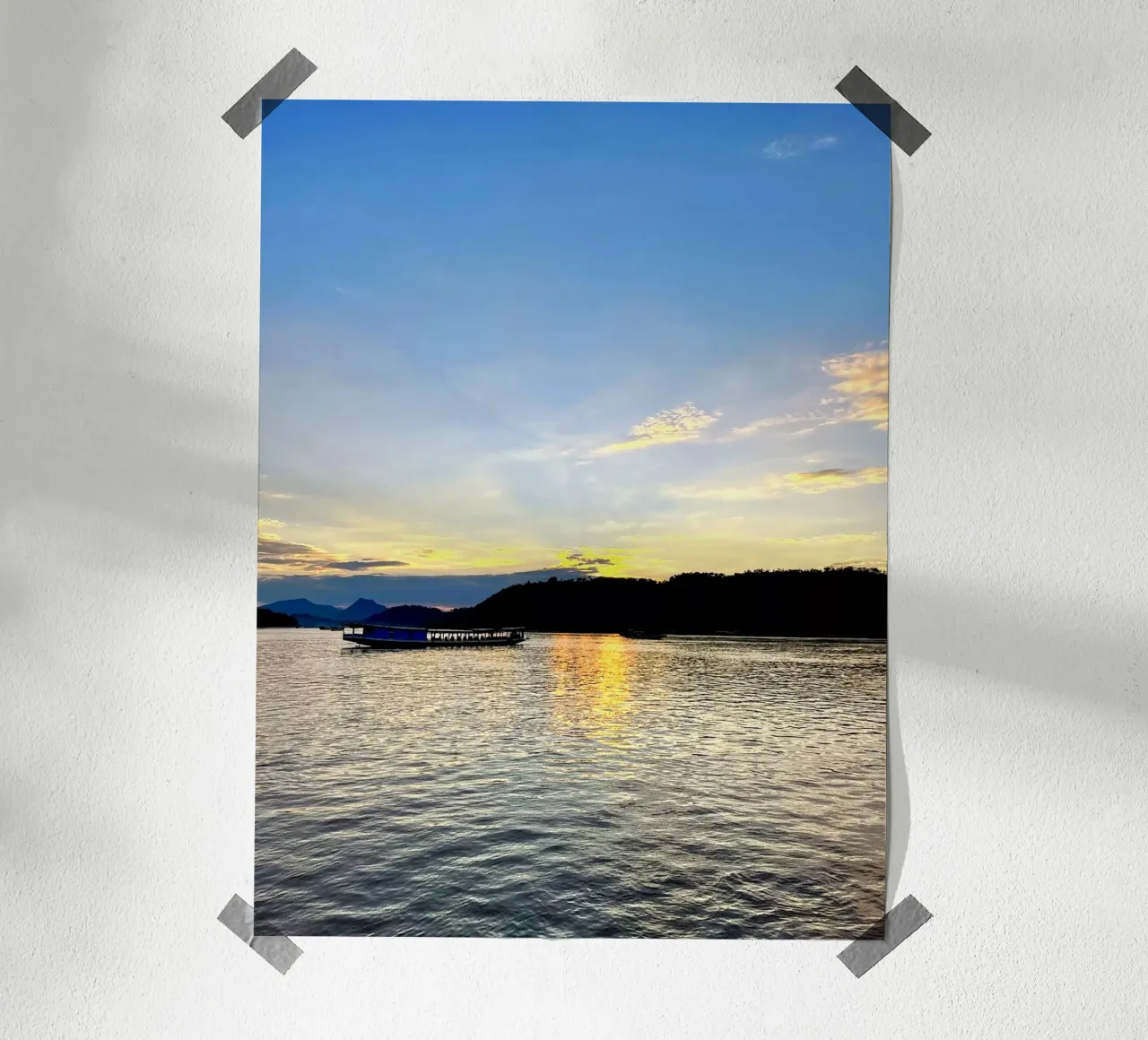 sunset in laos poster da Reiselust