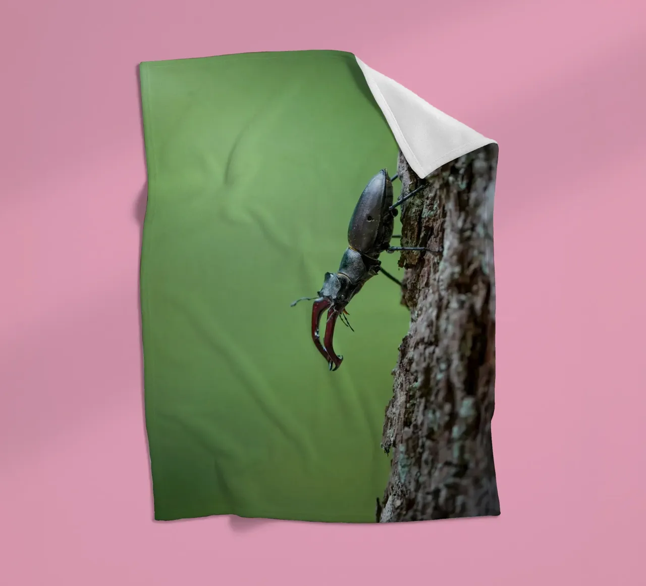 Hirschkäfer Fleecedecke von Tom's Wildlife