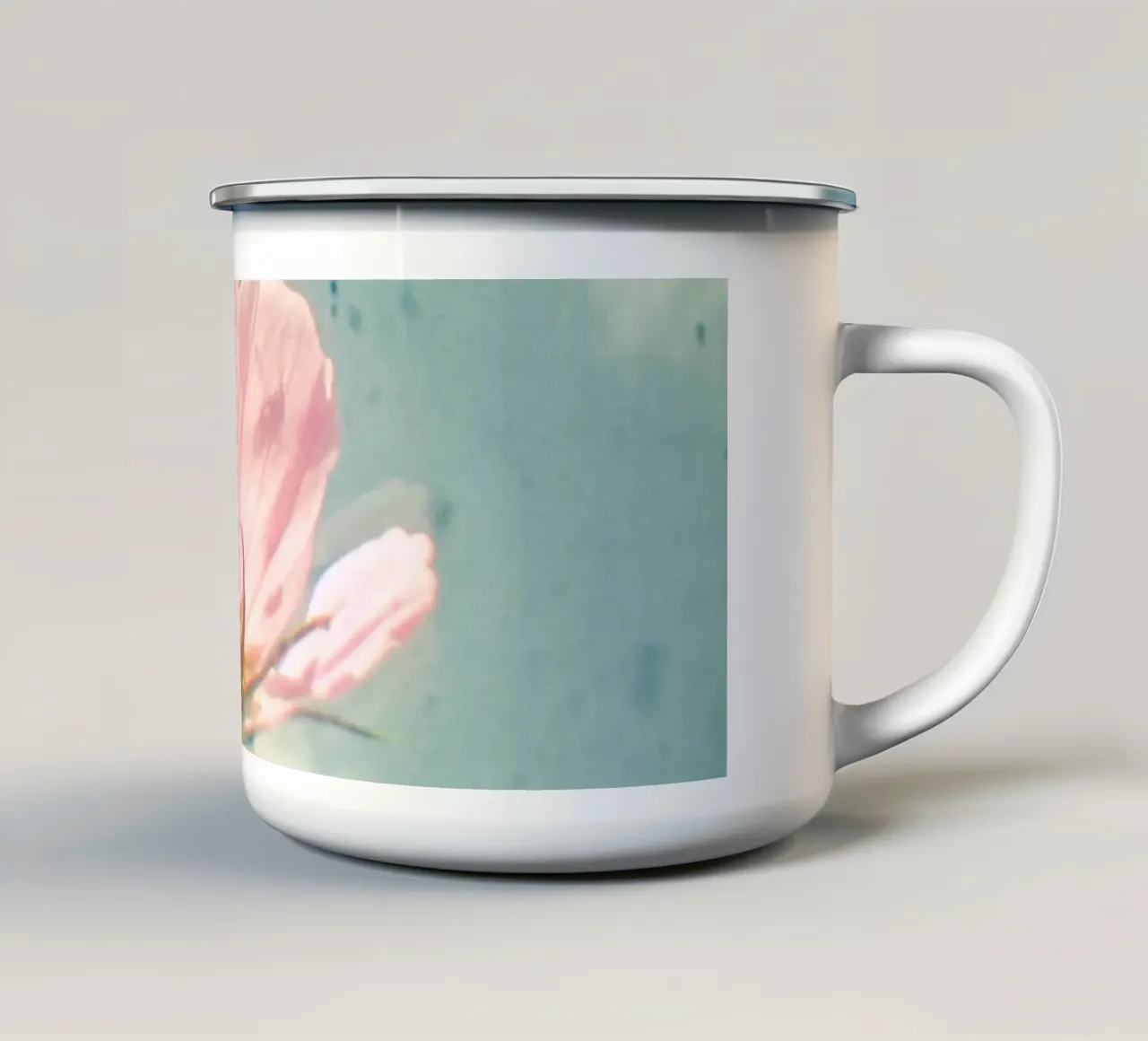 Cosmo rosa tazza in smalto da Cassia Beck Photography