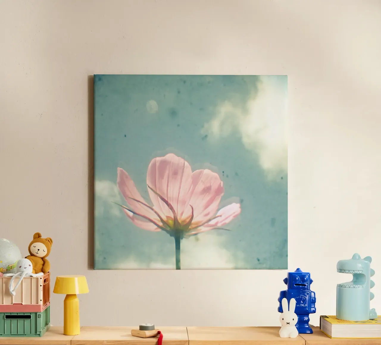 Cosmo rosa tela con Cornice a cassetta da Cassia Beck Photography