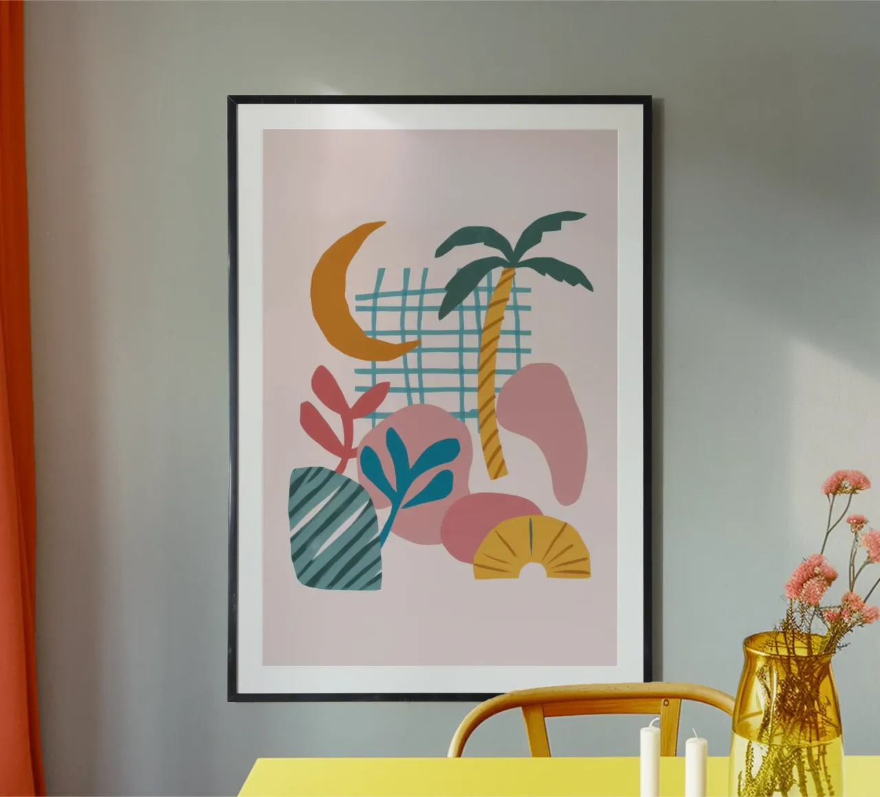 Palme del tramonto Boho poster da Bruce Juice