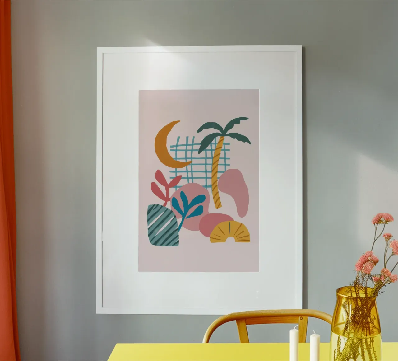 Palme del tramonto Boho poster da Bruce Juice