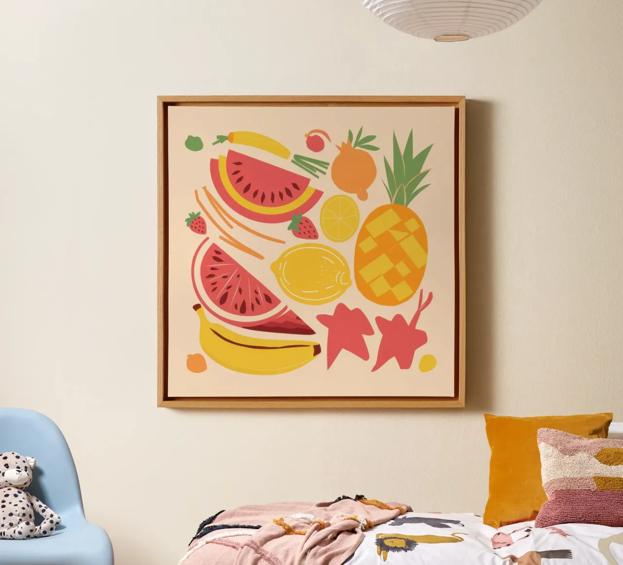 Insalata di frutta tropicale tela con Cornice a cassetta da Bruce Juice