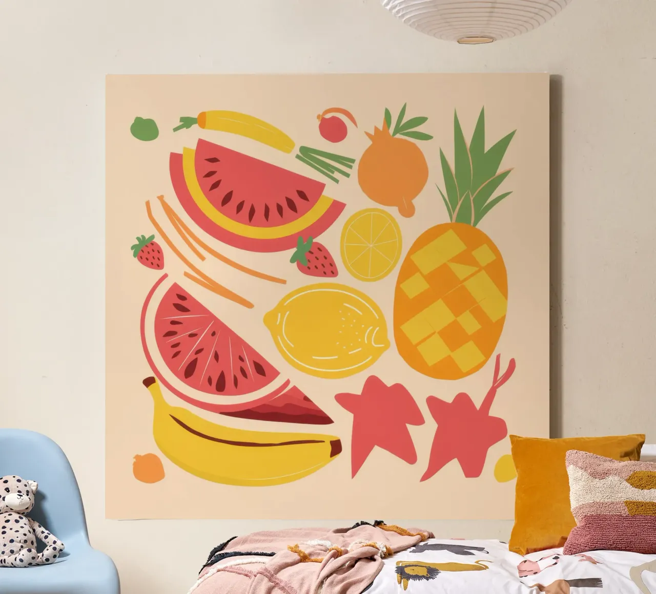 Insalata di frutta tropicale tela con Cornice a cassetta da Bruce Juice