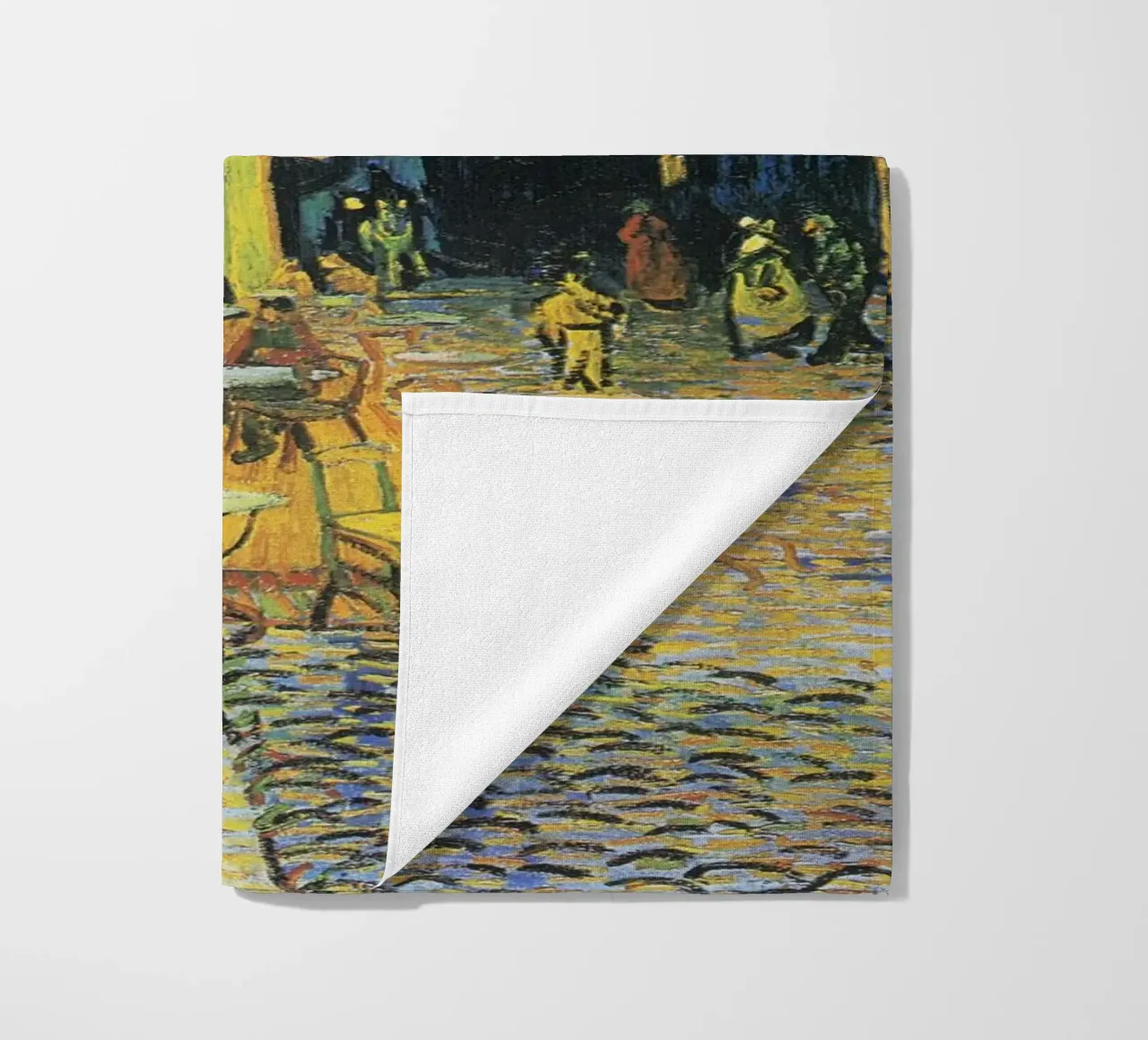 Terrazza del caffè di notte di Vincent van Gogh. telo mare da Chérie Prints