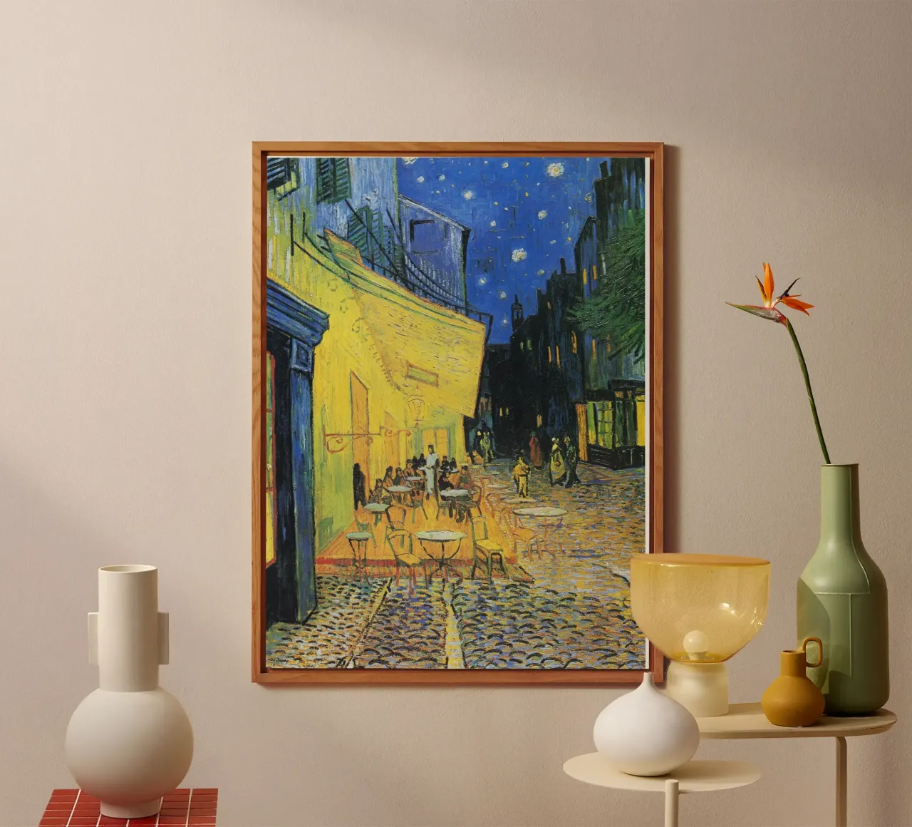 Terrazza del caffè di notte di Vincent van Gogh. alluminio dibond da Chérie Prints