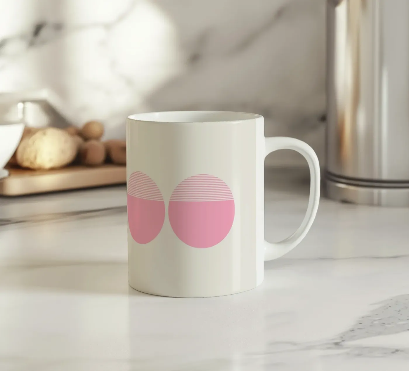 Stratum ceramic mug by Rose Beck Art